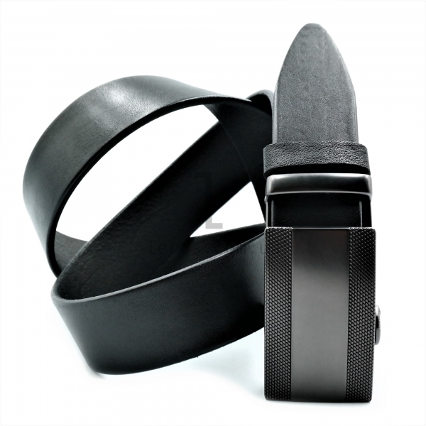 Чоловічий шкіряний ремінь із автоматичною пряжкою