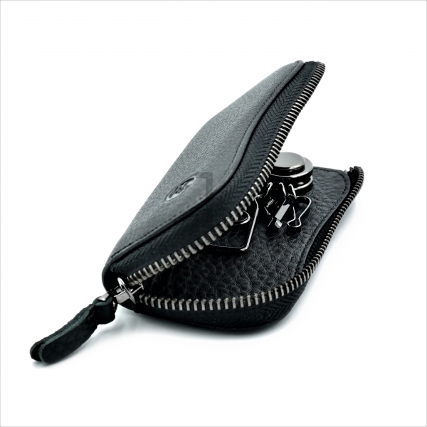 Ключниця шкіряна Чорного кольору