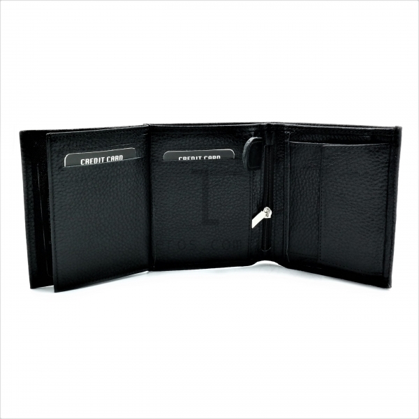 Чоловічий шкіряний гаманець Чорний