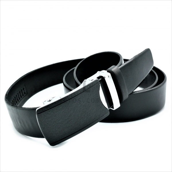 Чоловічий шкіряний ремінь із автоматичною пряжкою