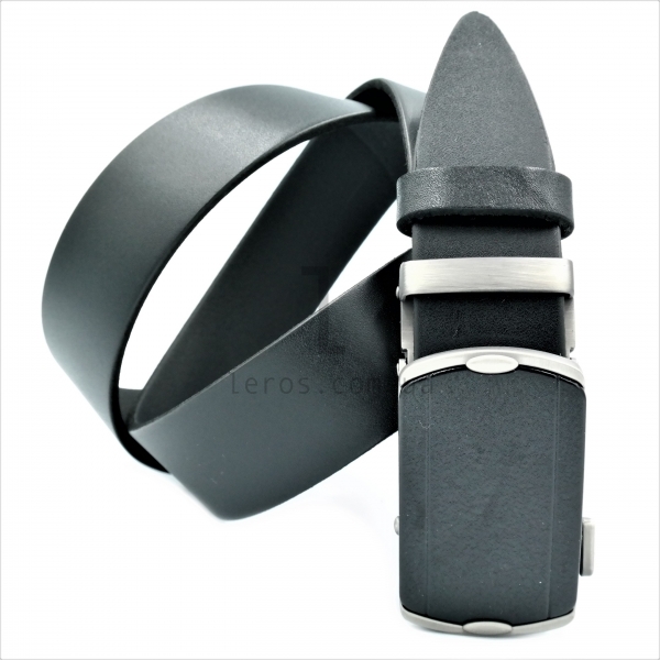 Чоловічий шкіряний ремінь із автоматичною пряжкою