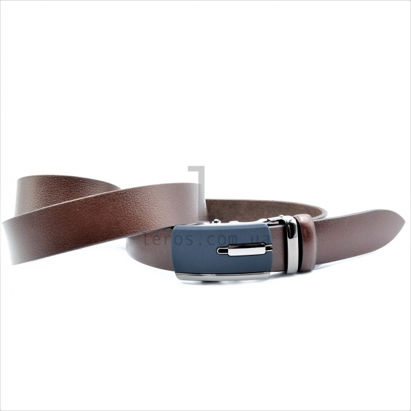 Чоловічий шкіряний ремінь із автоматичною пряжкою