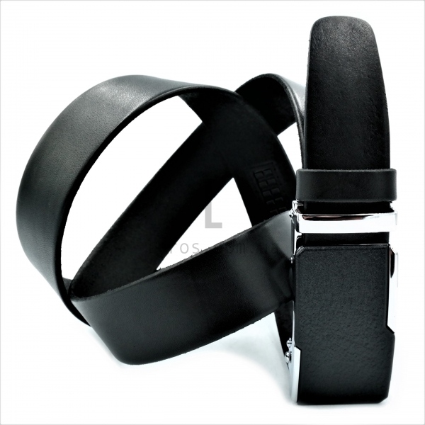 Чоловічий шкіряний ремінь із автоматичною пряжкою