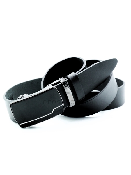 Чоловічий шкіряний ремінь із автоматичною пряжкою