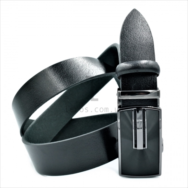 Чоловічий шкіряний ремінь із автоматичною пряжкою