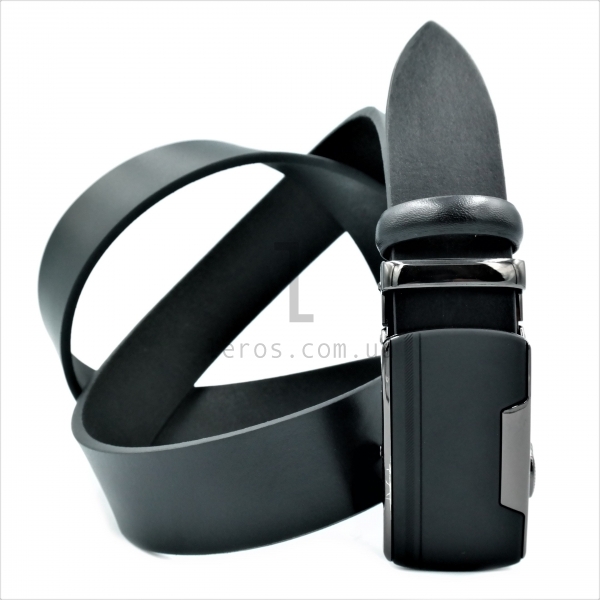 Чоловічий шкіряний ремінь із автоматичною пряжкою