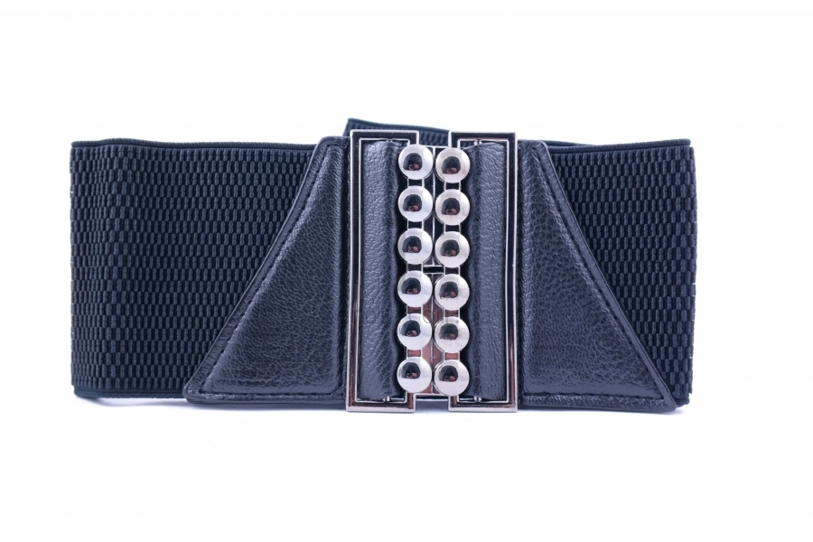 Жіночий пасок. Гумка з металевою пряжкою