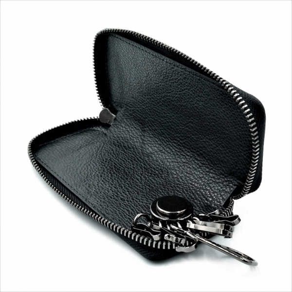 Ключниця шкіряна Чорного кольору