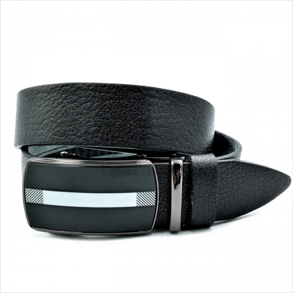 Чоловічий шкіряний ремінь із автоматичною пряжкою