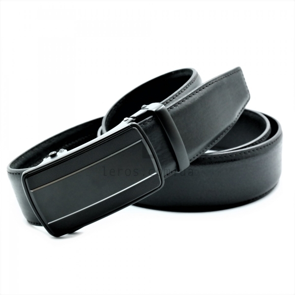 Чоловічий шкіряний ремінь із автоматичною пряжкою