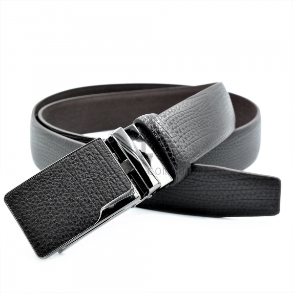 Чоловічий шкіряний ремінь із автоматичною пряжкою
