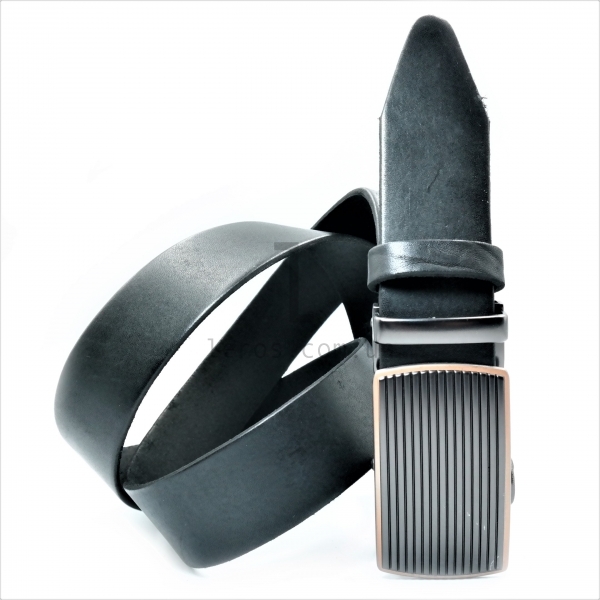 Чоловічий шкіряний ремінь із автоматичною пряжкою