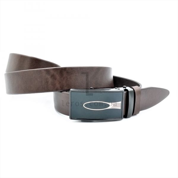Чоловічий шкіряний ремінь із автоматичною пряжкою
