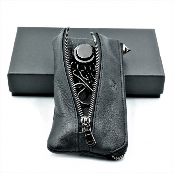 Ключниця шкіряна Чорного кольору