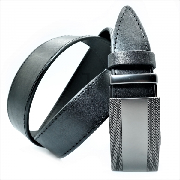 Чоловічий шкіряний ремінь із автоматичною пряжкою
