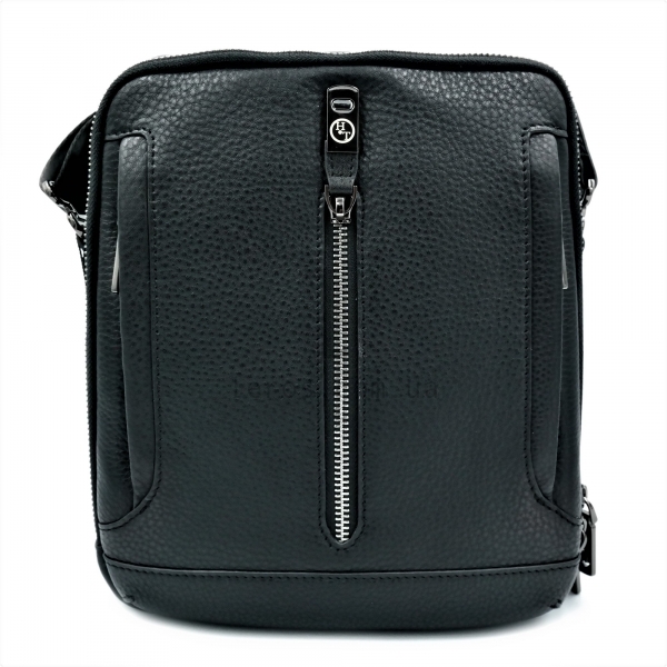 Чоловіча шкіряна сумка HT Чорного кольору