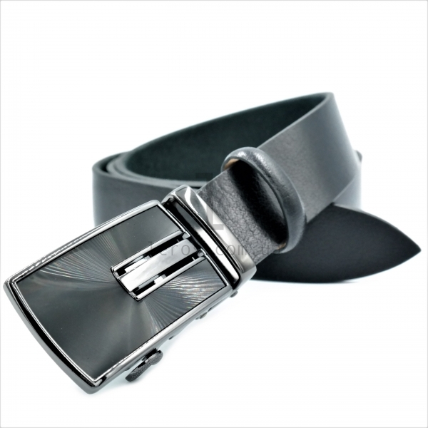 Чоловічий шкіряний ремінь із автоматичною пряжкою