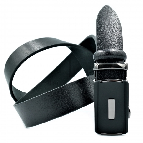 Чоловічий шкіряний ремінь із автоматичною пряжкою