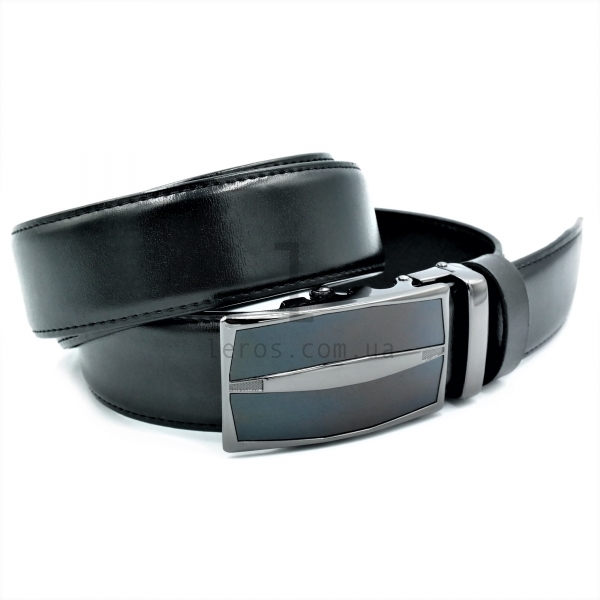 Чоловічий шкіряний ремінь із автоматичною пряжкою