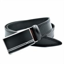 Чоловічий шкіряний ремінь із затискною пряжкою