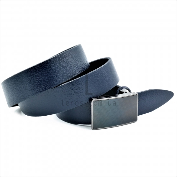 Чоловічий шкіряний ремінь із затискною пряжкою