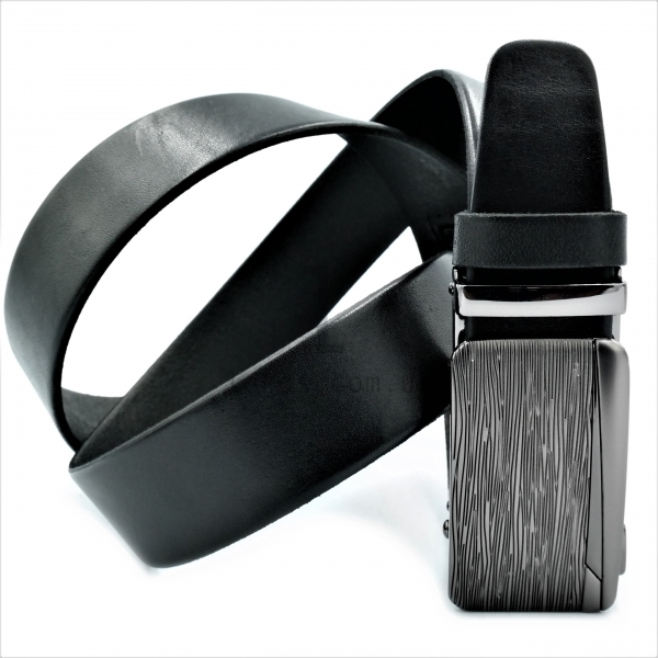 Чоловічий шкіряний ремінь із автоматичною пряжкою