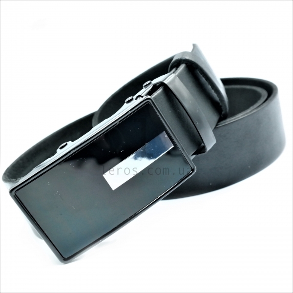 Чоловічий шкіряний ремінь із автоматичною пряжкою