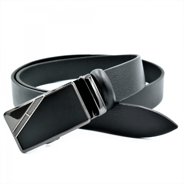 Чоловічий шкіряний ремінь із автоматичною пряжкою