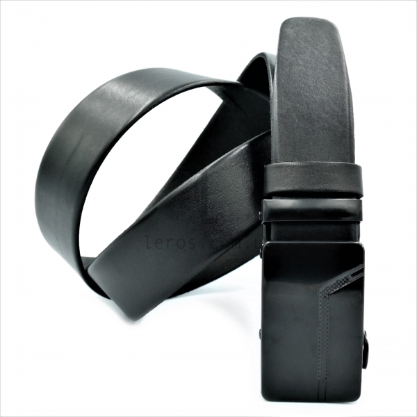 Чоловічий шкіряний ремінь із автоматичною пряжкою