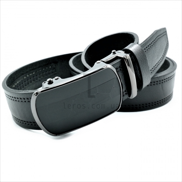 Чоловічий шкіряний ремінь із автоматичною пряжкою