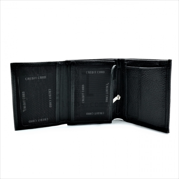 Чоловічий шкіряний гаманець Чорний