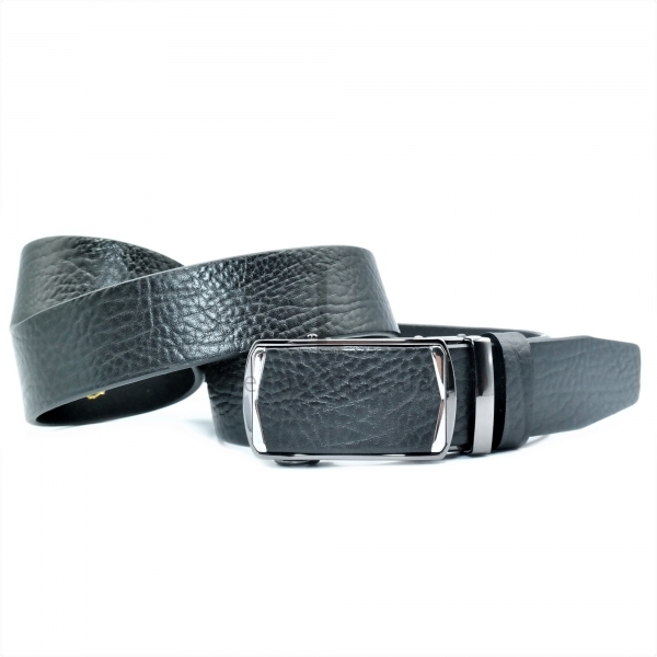 Чоловічий шкіряний ремінь із автоматичною пряжкою