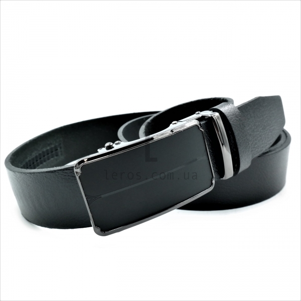 Чоловічий шкіряний ремінь із автоматичною пряжкою