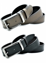 Чоловічий шкіряний ремінь двосторонній