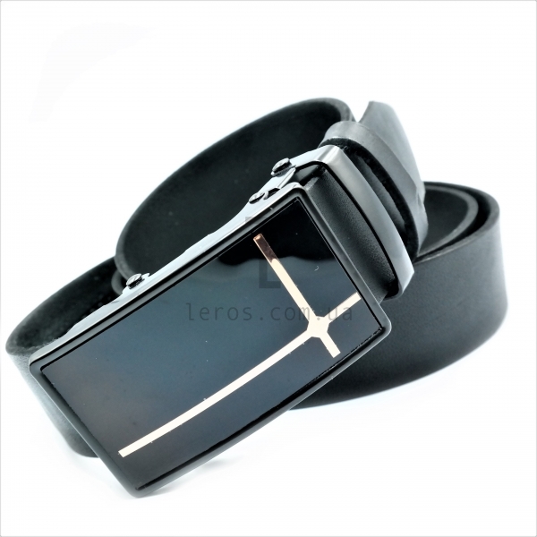 Чоловічий шкіряний ремінь із автоматичною пряжкою