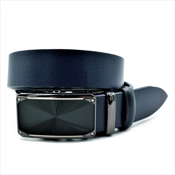 Чоловічий шкіряний ремінь із автоматичною пряжкою