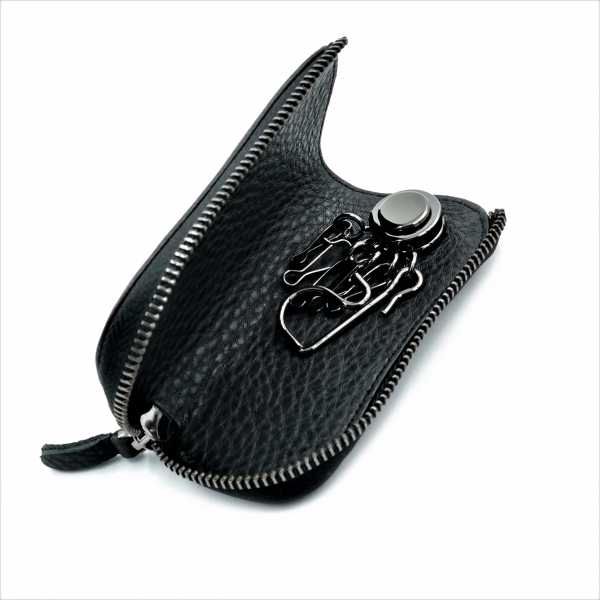 Ключниця шкіряна Чорного кольору