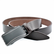 Чоловічий шкіряний ремінь із затискною пряжкою