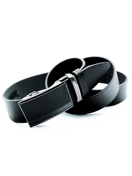 Чоловічий шкіряний ремінь із автоматичною пряжкою