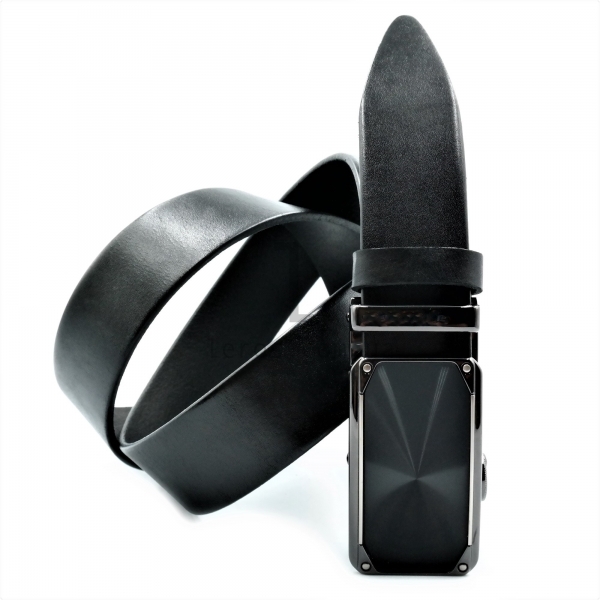 Чоловічий шкіряний ремінь із автоматичною пряжкою