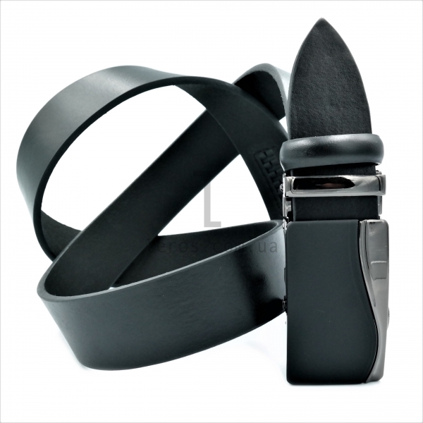 Чоловічий шкіряний ремінь із автоматичною пряжкою