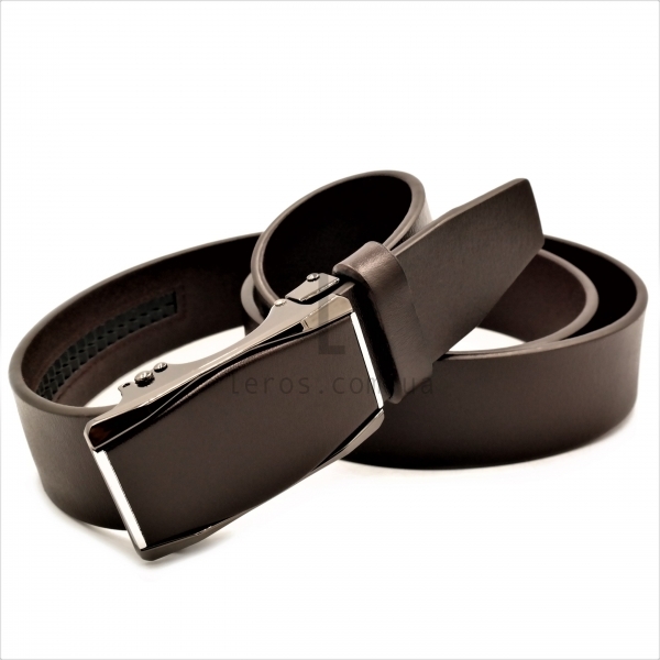 Чоловічий шкіряний ремінь із автоматичною пряжкою