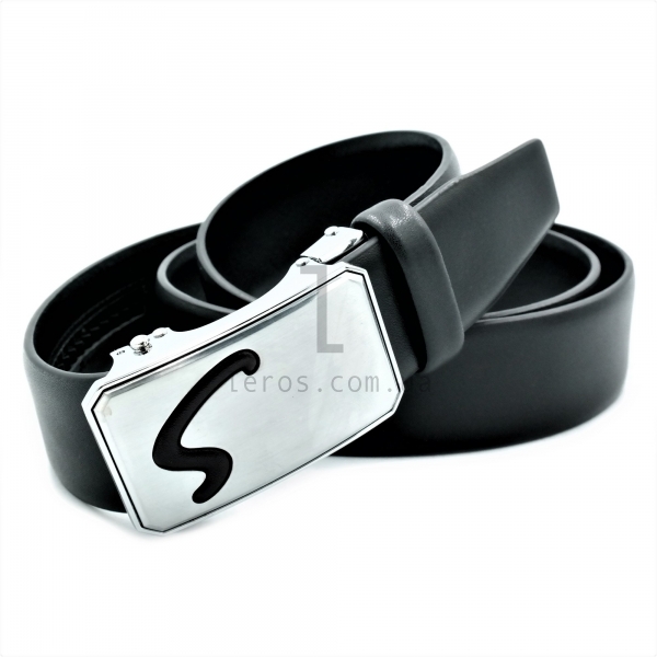 Чоловічий шкіряний ремінь із автоматичною пряжкою