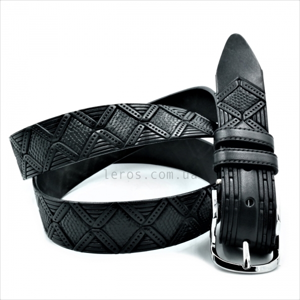 Чоловічий ремінь класичний (шкіра)