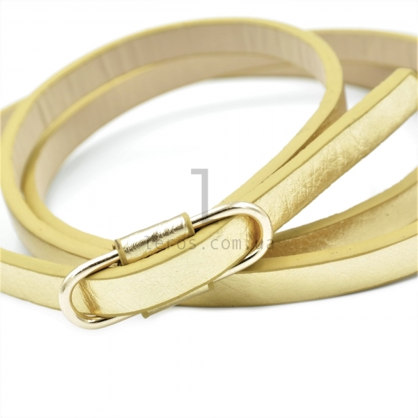 Жіночий ремінь "затискач" (шкір-зам)