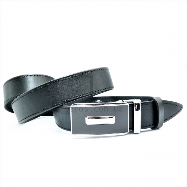 Чоловічий шкіряний ремінь із автоматичною пряжкою