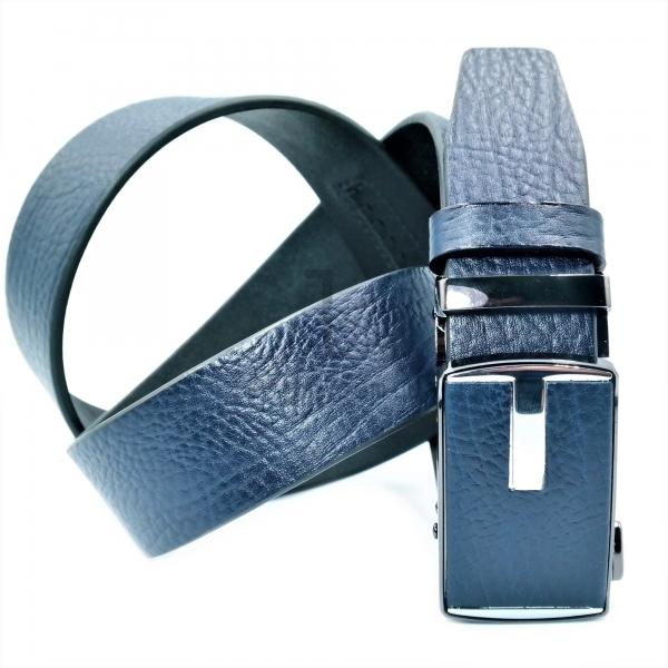 Чоловічий шкіряний ремінь із автоматичною пряжкою