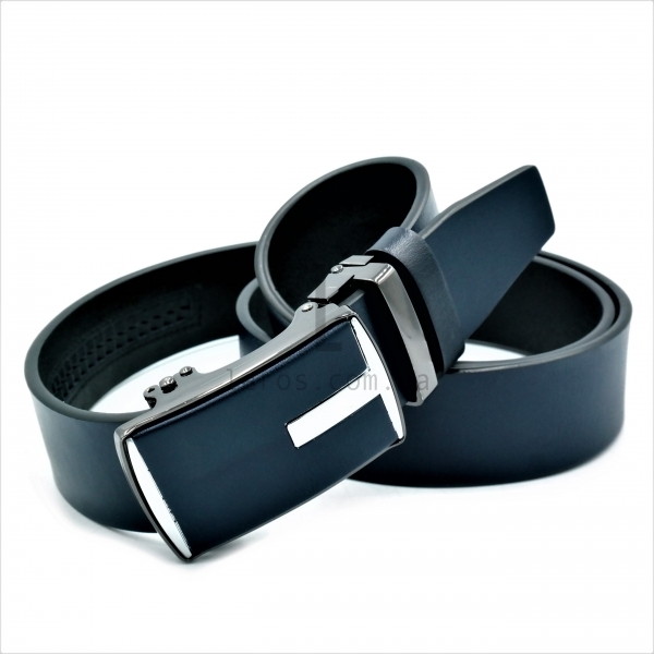Чоловічий шкіряний ремінь із автоматичною пряжкою