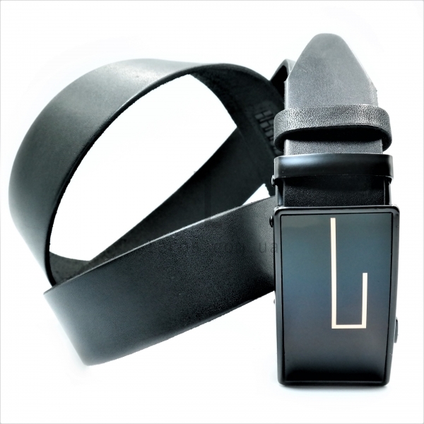 Чоловічий шкіряний ремінь із автоматичною пряжкою