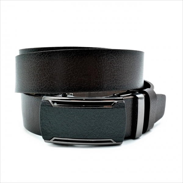 Чоловічий шкіряний ремінь із автоматичною пряжкою